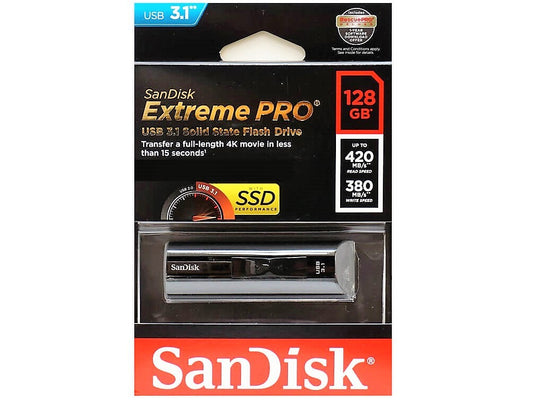 SanDisk 128GB EXTREME PRO Cruzer USB 3.2 Flash Memory Pen Drive SDCZ880-128G