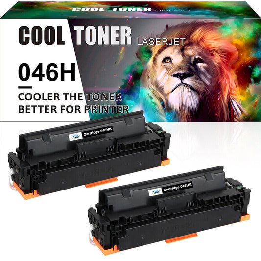 2PK CRG-046H Black Toner for Canon 046 046H MF731cdw MF732cdw MF735cdw LBP654cdw