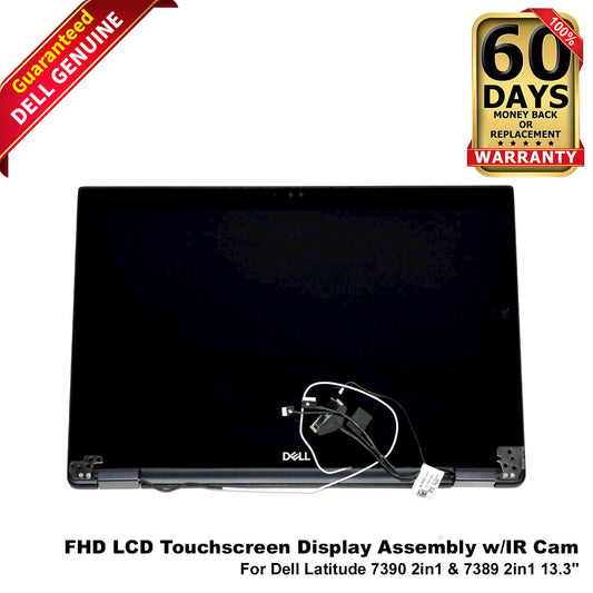 Dell Latitude 7389 7390 2-in-1 13.3" FHD Touchscreen LCD Display Assembly N2D8V