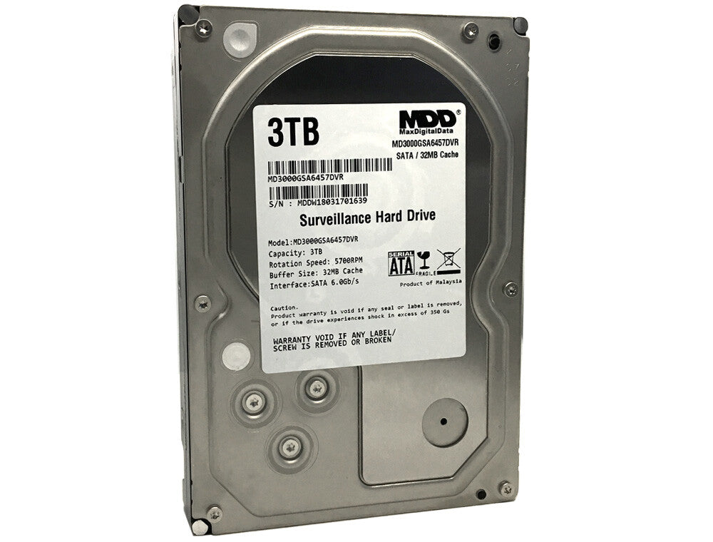 MDD 3TB 32MB Cache 5700RPM SATA 6Gb/s 3.5" Internal Hard Drive
