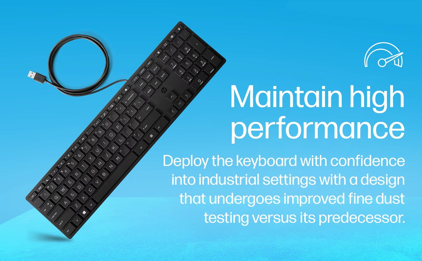 Lot x 50 HP Smart 320K Slim Wired Keyboard 108 Keys QWERTY L96909-001 L95712-001