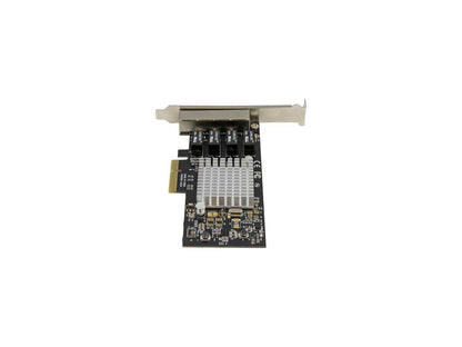 StarTech ST4000SPEXI 4-Port Gigabit Ethernet Network Card - PCI Express, Intel I
