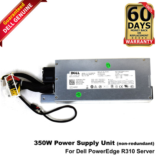 Dell PowerEdge R310 350W Non-Redundant PSU Power Supply Unit D350E-S0 R109K