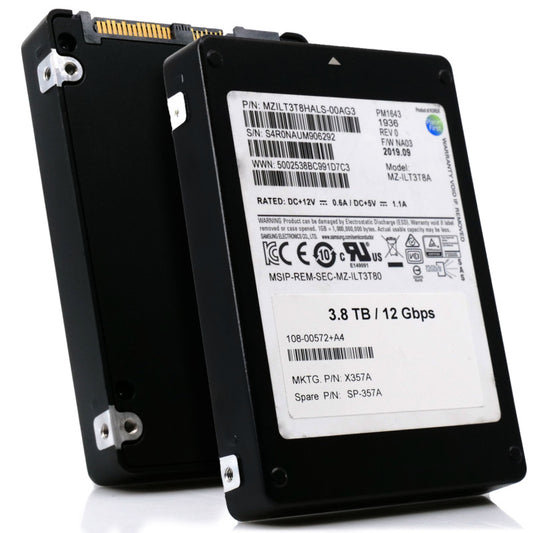 Samsung PM1643 3.84TB Enterprise SSD SAS 12Gb/s 2.5 (NOT FOR HOME PC)