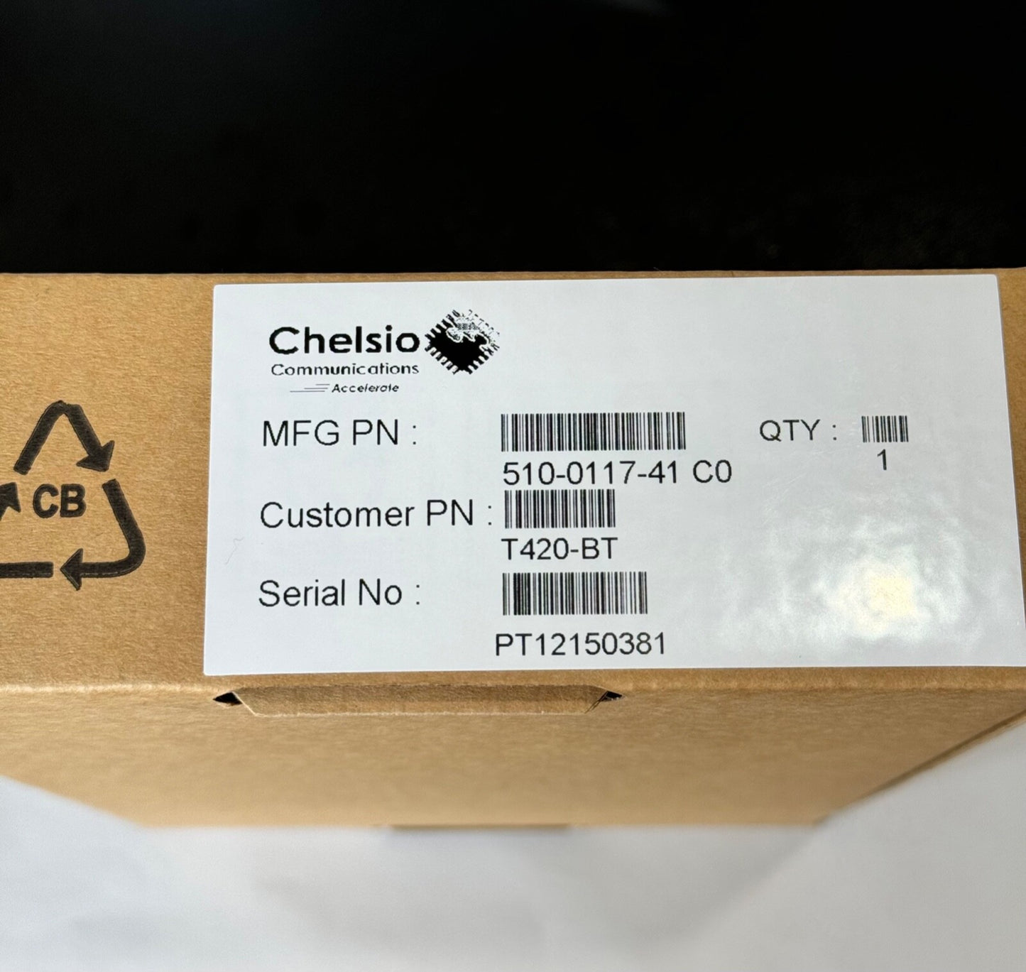 NEW!!! Chelsio T420-BT Dual-Port 10GB Unified Ethernet Adapter 510-0117-41