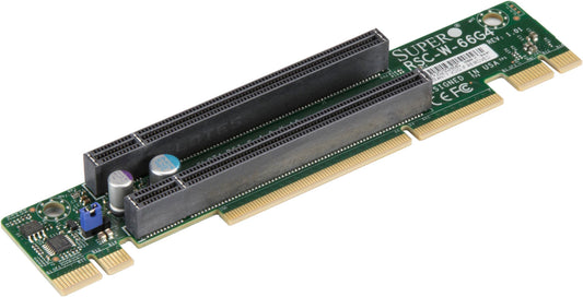 SuperMicro RSC-W-66G4 1U LHS WIO Riser card with two PCI-E 4.0 x16 slots,HF,