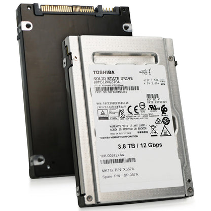 Toshiba/Kioxia PM5-R 3.84TB SAS 12Gb/s 2.5in Enterprise SSD KPM51RUG3T84 (NOT FOR HOME PC)