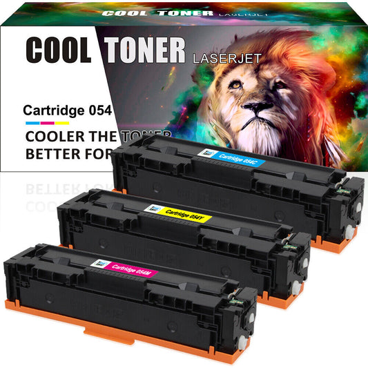 3x Color CRG 054 Toner Cartridge for Canon 054 Color Imageclass MF642cdw Printer