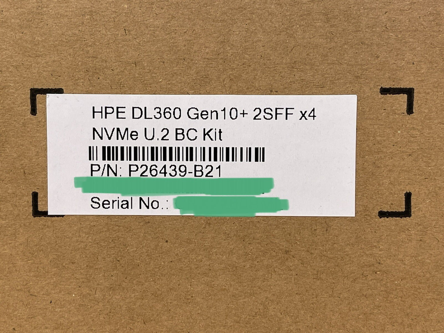 HPE DL360 Gen10+ Plus 2SFF x4 U.2 BC Parts Kit Cage+Backplane+Power+Signal Cable