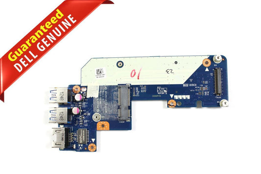 Dell Inspiron 7520 2 USB Ethernet LAN PCB Connector Board LS-8242P N7JHH 0N7JHH