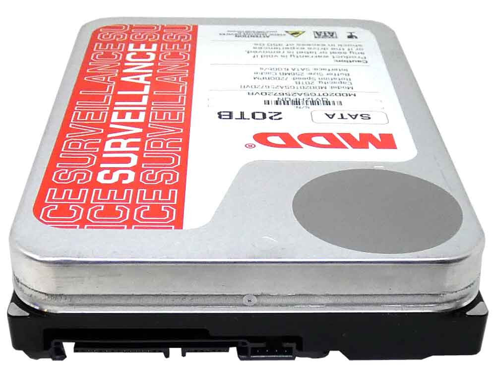 MDD 20TB 7200RPM 256MB Cache SATA 6.0Gb/s 3.5" Internal Surveillance Hard Drive