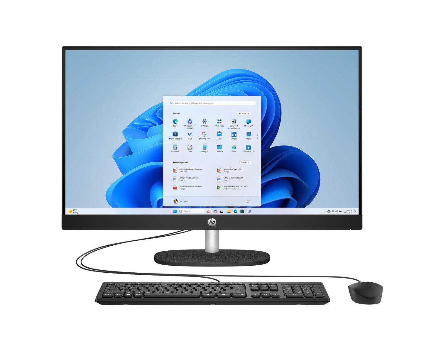 HP Essential All-in-One Computer 27" FHD Intel Core Ultra 7, 16 GB;1 TB SSD