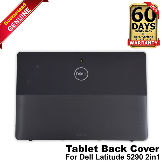 Dell Latitude 5290 2-in-1 Tablet Back Cover Lid with FP Reader N2V00 KGP6R 2TNFF