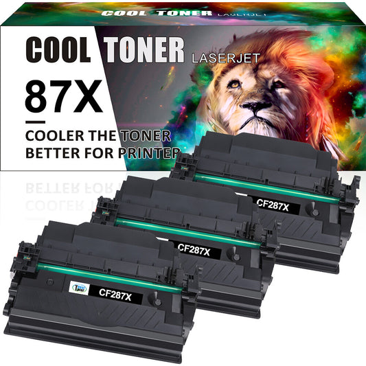 3 Toner CF287X 87X Compatible with HP LaserJet M501n MFP M527dn Enterprise M506d