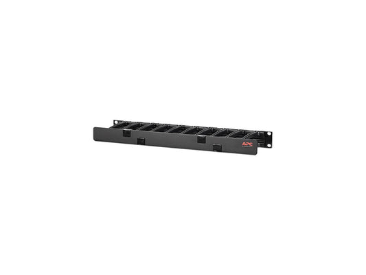 APC Rackmount Horizontal Cable Manager, AR8602A, 1U x 4" Deep, Single-Sided with