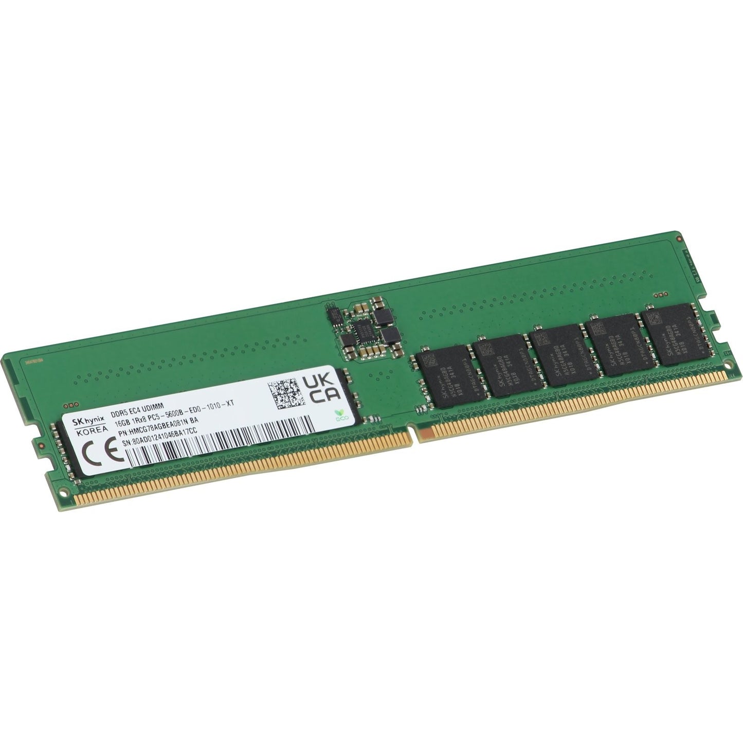 Hynix 16GB 1Rx8 DDR5 ECC UDIMM 5600MT/s Unbuffered (HMCG78AGBEA081N-OSTK) (NOT FOR HOME PC)