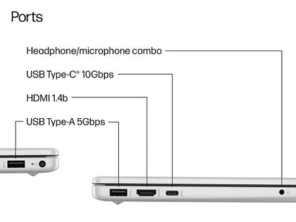 HP OmniBook 3 Laptop Computer 15.6" FHD Touch Screen AMD Ryzen AI 7 16 GB