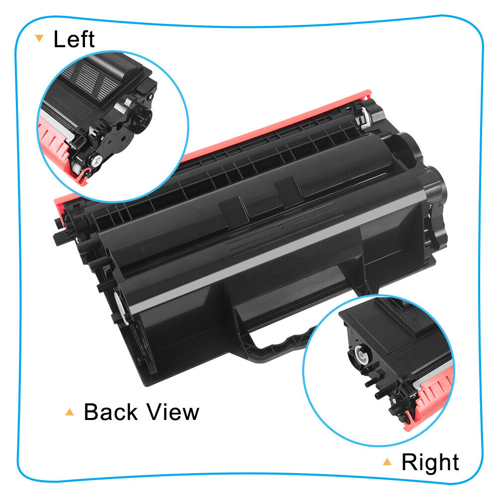 6 Pack DR820 Drum & TN850 Black Toner for Brother TN820 HL-L5000D MFC-L5800DW