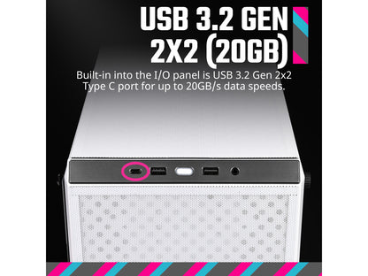 Cooler Master Q300L V2 White Micro-ATX Tower, Magnetic Patterned Dust Filter, US