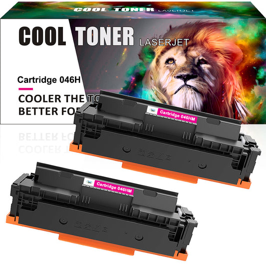 2x Magenta Toner for Canon 046H imageCLASS MF731cdw MF732cdw MF733cdw MF734cd