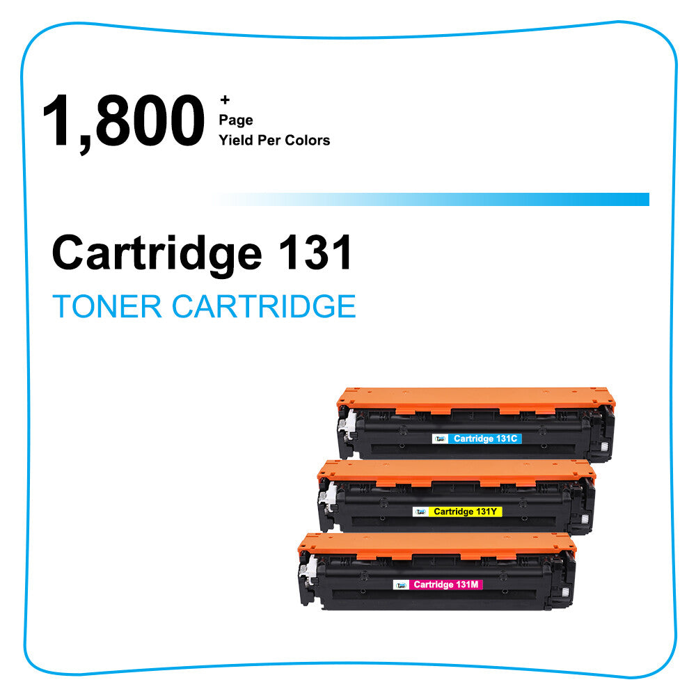 3 PACK Toner Compatible for Canon CRG 131 imageCLASS LBP7110CW MF8280CW MF624CW
