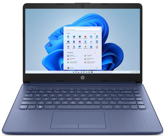 New HP Stream Laptop 14" HD Celeron N4120 4GB 64GB eMMC Webcam Office 365 Blue
