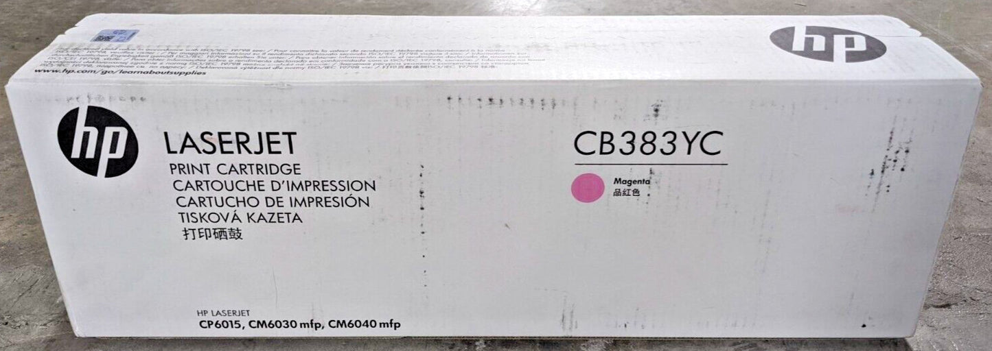 Genuine HP 824A CB383YC Magenta High Yield Toner 21K HP CP6015 CM6030 CM6040 NEW