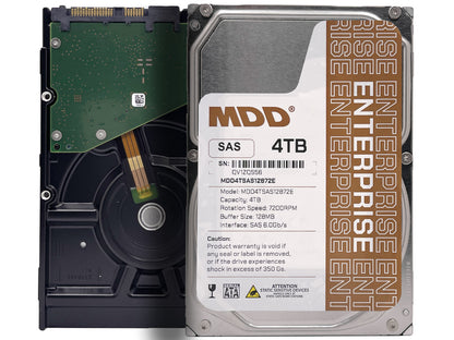 MDD 4TB 7200RPM SAS 12Gb/s 128MB 7200RPM 3.5inch Internal Enterprise Hard Drive (NOT FOR HOME PC)