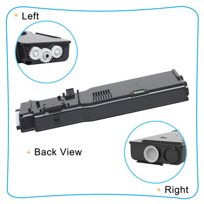 2 PACK C3760 Toner Cartridge Black for Dell C3760dn C3760n C3760dnf C3765dnf MF