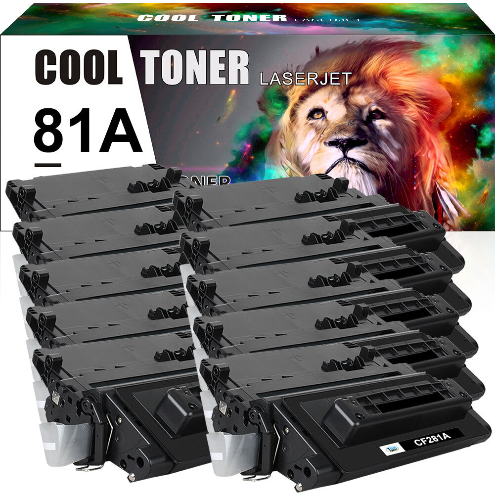 10x Compatible with HP CF281A 81A Toner LaserJet Enterprise MFP M630 M630dn M606