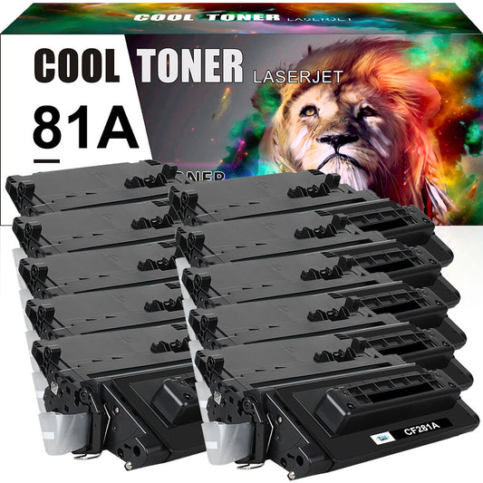 10x Compatible with HP CF281A 81A Toner LaserJet Enterprise MFP M630 M630dn M606