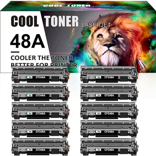 10Pack CF248A Toner Compatible with HP 48A LaserJet Pro M16A M28W M30A With Chip