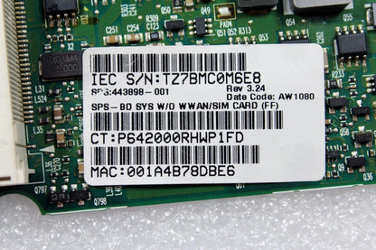 HP Compaq 6715B AMD CPU Full Featured MotherboardOEM Genuine 443898-001