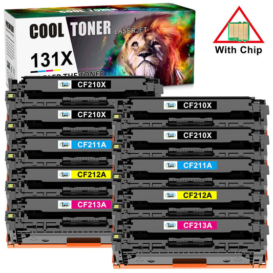10x CF210A 131A Toner Compatible with HP 131X Laserjet Pro 200 MFP M251nw M276nw