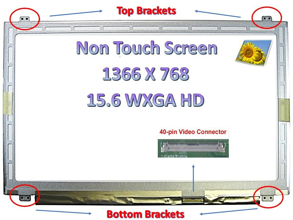 B156XW04 V.0 V.5Laptop 15.6 WXGA Glossy Slim LED LCD Screen Display