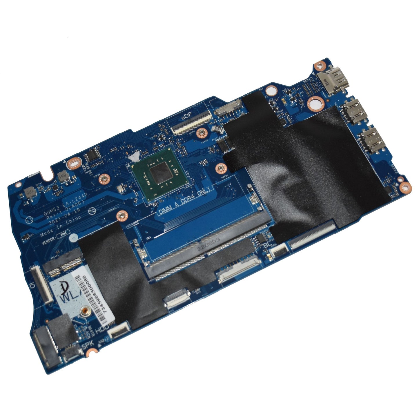 Dell Inspiron 15 3510 Motherboard Celeron N4020 1.10 GHz 2-Cores LA-L244P NCXC4