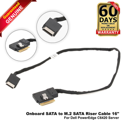 Dell PowerEdge C6420 16" Onboard x16 M.2 Adapter to SATA Riser Cable VCN62