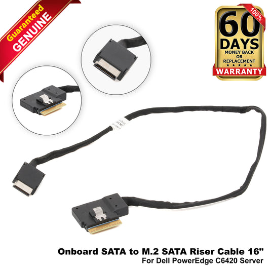 Dell PowerEdge C6420 16" Onboard x16 M.2 Adapter to SATA Riser Cable VCN62