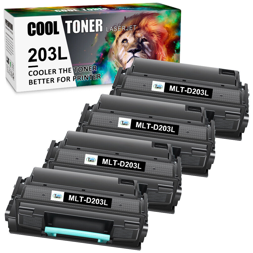 4x 203L MLT-D203L Toner Cartridge For Samsung SL-M3820DW M3320ND M3870FW M3370FD