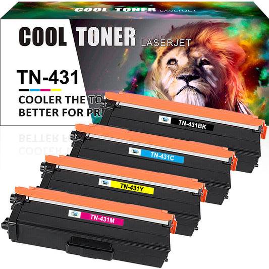 4PK TN-431 Toner Compatible for Brother HL-L8260cdw 8360cdw MFC-L8900cdw TN433