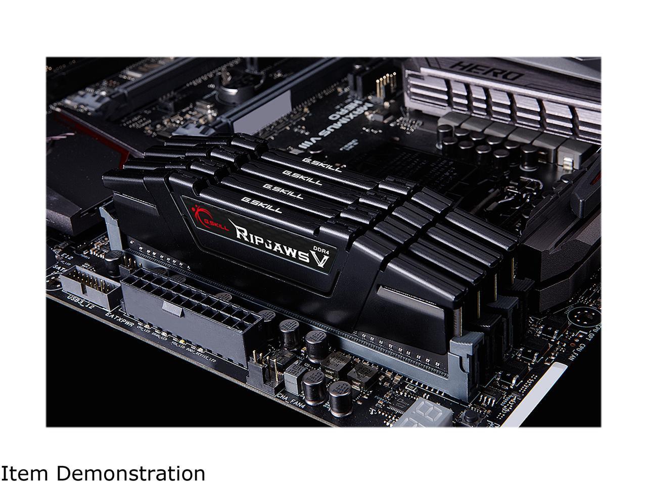 G.SKILL Ripjaws V Series 32GB (2 x 16GB) DDR4 4000 (PC4 32000) Intel XMP 2.0 De