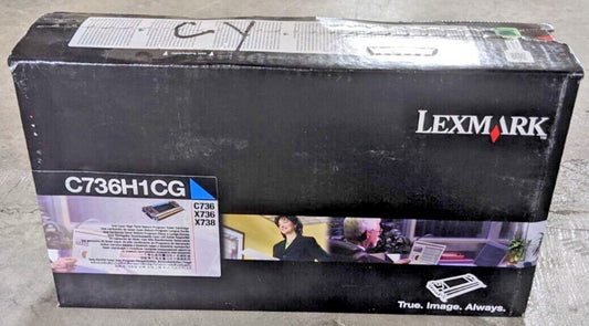 Genuine Lexmark C736H1CG Cyan High Yield Return Program Toner 10K Page NEW