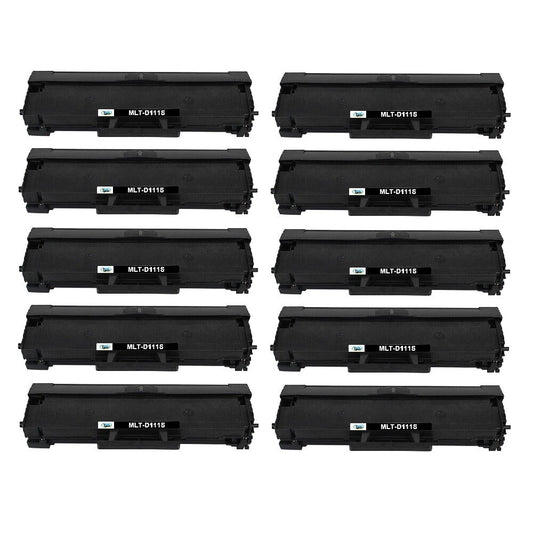 10PK MLT-D111S Toner Fit for Samsung Xpress M2070FW M2070W M2020W Printer & Chip