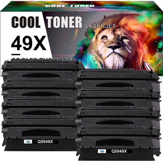 8PK Q5949X Toner Cartridge Compatible With HP 49X LaserJet 1320 1320N 1320T 3390