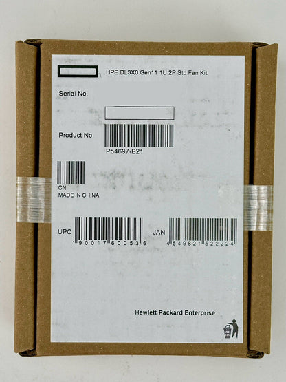 HPE DL360 DL320 DL3X0 Gen11 1U 2P Standard Fan Kit P54697-B21 Contains 2x fans