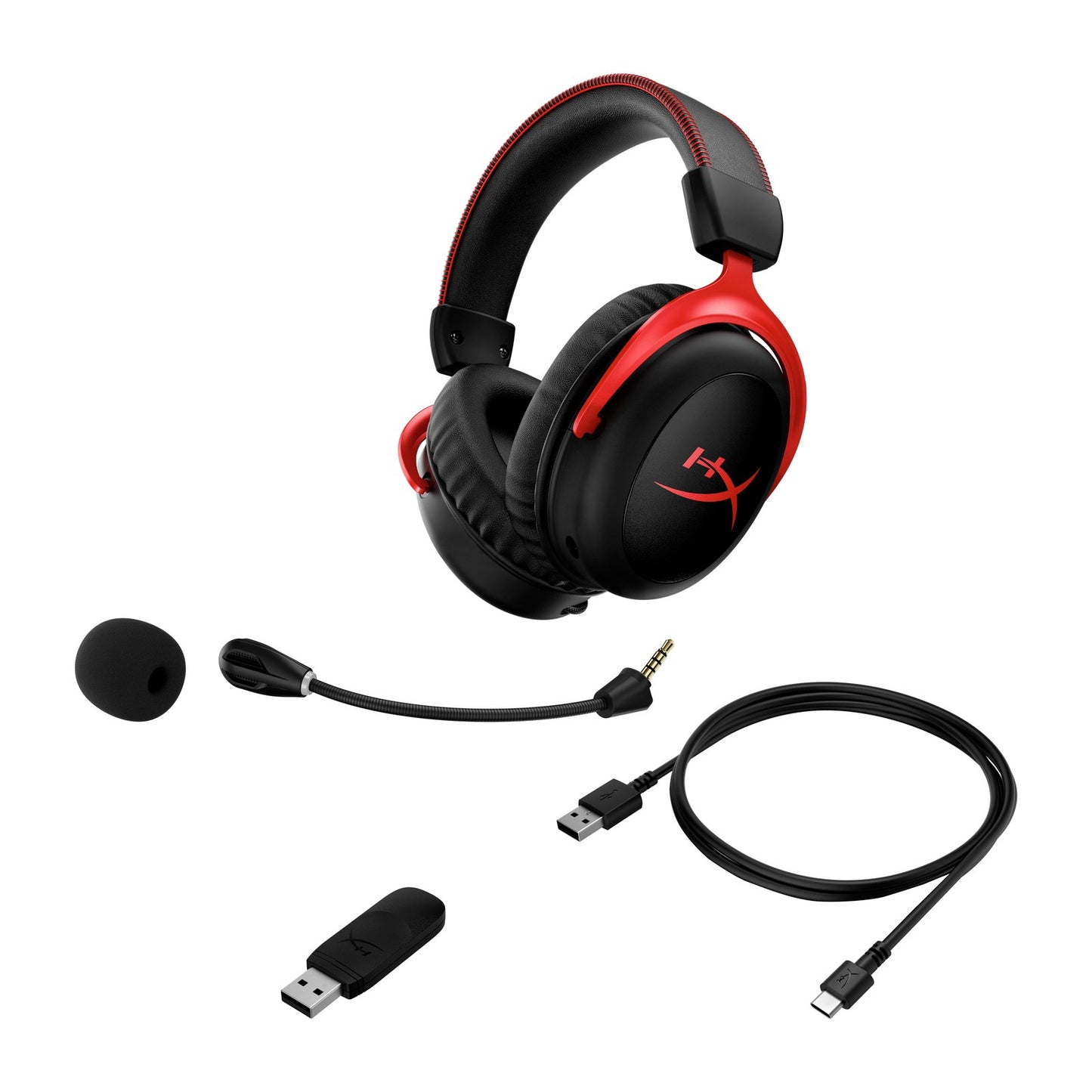 HyperX Cloud II Wireless - Gaming Headset (Black-Red)