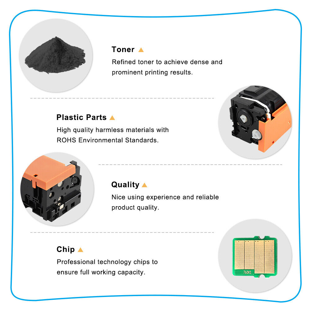 4PK Black CRG 054 Toner Cartridge for Canon 054 LBP622cdw LBP621cw LBP623cdw