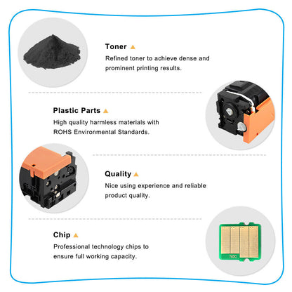 4PK Black CRG 054 Toner Cartridge for Canon 054 LBP622cdw LBP621cw LBP623cdw