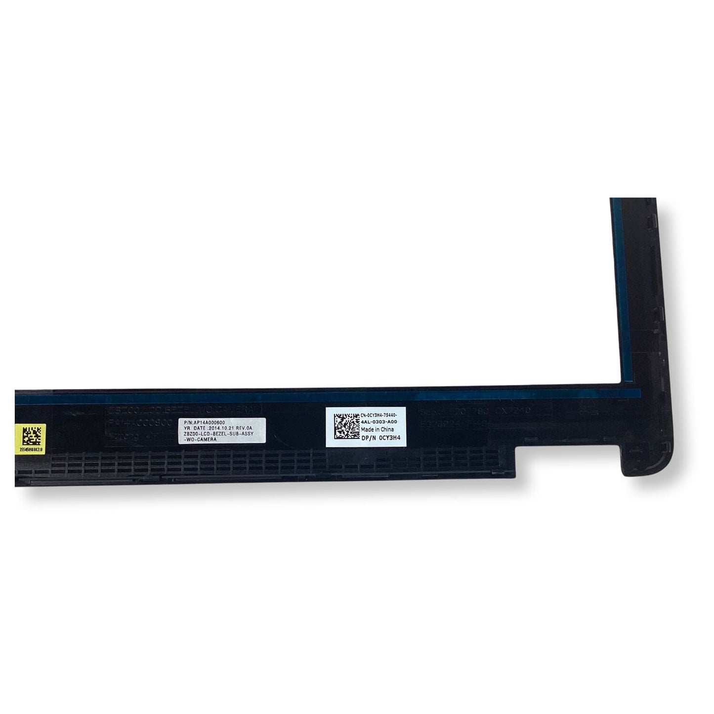 Dell Latitude E7250 12.5" LCD Front Trim Cover Bezel Mic Only No Cam CY3H4