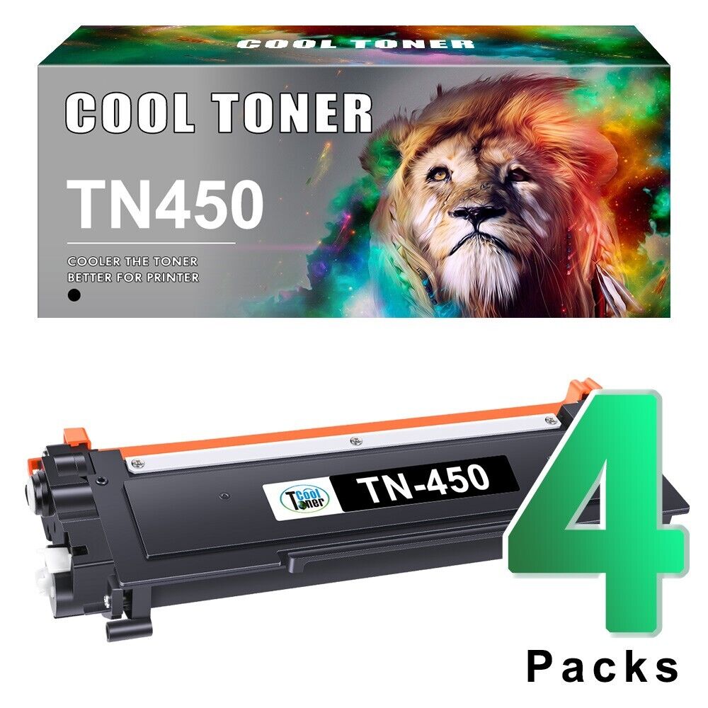 4x Compatible for Brother TN450 Toner TN-450 HL-2270DW HL-2240 MFC-7360N HL-2220